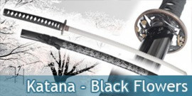 Katana - Black Flowers