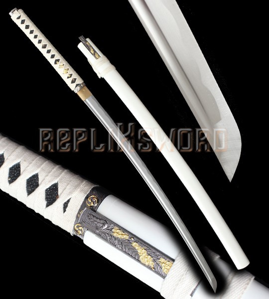 Bushido - Shirasaya Katana Forgé Tomoe Blanc- Maru 1045 Bushido - Shirasaya Katana Forgé Tomoe Blanc- Maru 1045