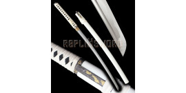 Bushido - Shirasaya Katana Forgé Tomoe Blanc- Maru 1045