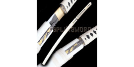 Bushido - Shirasaya Katana Forgé Tomoe Blanc- Maru 1045