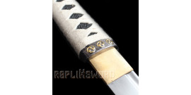 Bushido - Shirasaya Katana Forgé Tomoe Blanc- Maru 1045