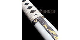 Bushido - Shirasaya Katana Forgé Tomoe Blanc- Maru 1045