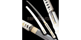 Bushido - Shirasaya Katana Forgé Tomoe Blanc- Maru 1045