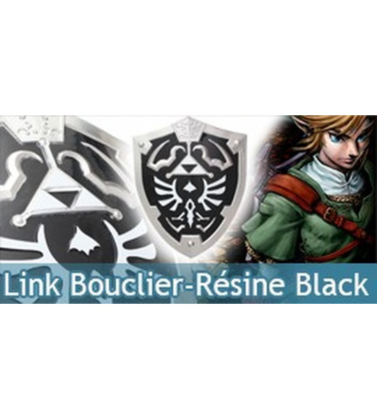 Zelda - Link Bouclier Résine Black Edition