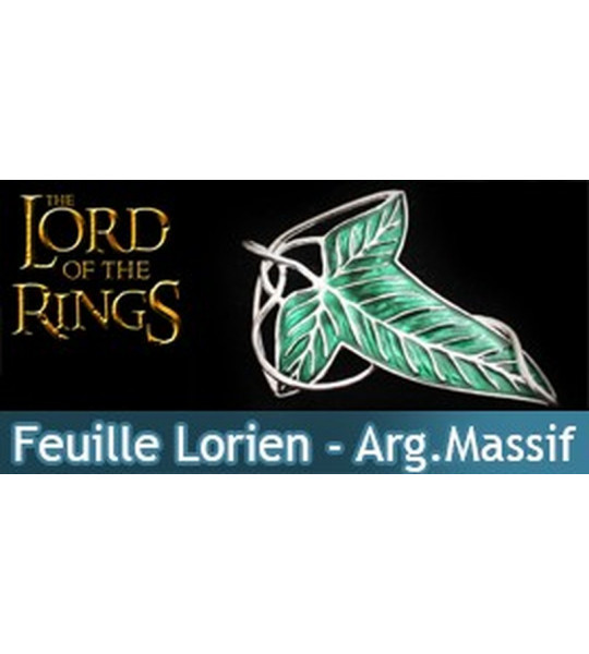 Le Seigneur des Anneaux - Feuille de la Lorien - Broche - Argent Massif Bijoux