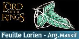 Le Seigneur des Anneaux - Feuille de la Lorien - Broche - Argent Massif Bijoux