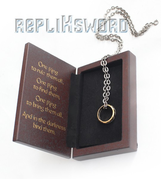 Collier Pendentif Le Seigneur Des Anneaux - Plaqué Argent Et Or, Neuf Avec étiquettes, Fanattik