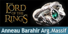 Aragorn - Anneau Barahir - Argent Massif