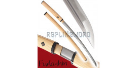 Fudoshin - Shirasaya Forgé Bois Naturel Damas - S51S