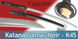 Fudoshin - Katana Forgé Noir Damas - K45