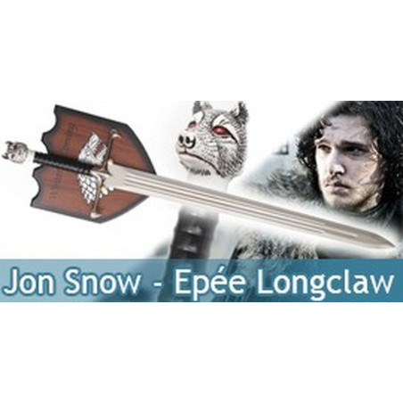 Épée Réplique De Jon Snow (Game Of Thrones) Avec Fourreau - Acier Haute Teneur En Carbone, Fabrication 2025, Pakistan