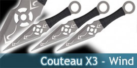 Couteau de Lancer X3 - Wind- TACL04