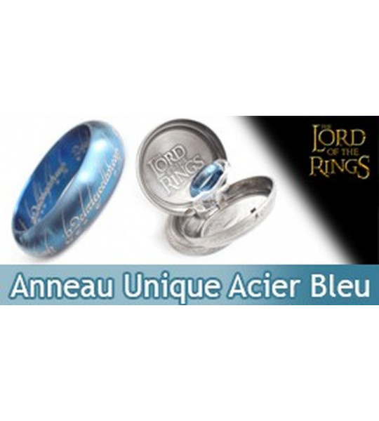 Le Seigneur des Anneaux - Anneau Unique Acier Bleu