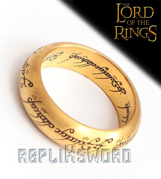 Le Seigneur des Anneaux Bague de Frodon, Anneau Unique Or, NN1315 Repliksword