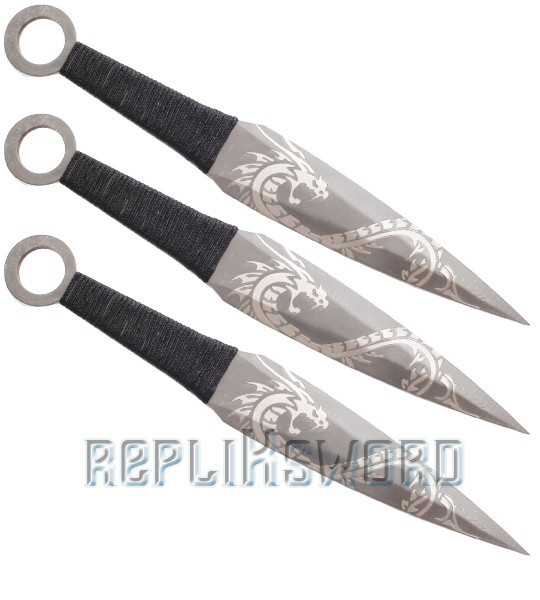 Couteau de Lancer X3 - Dragon - TACL05