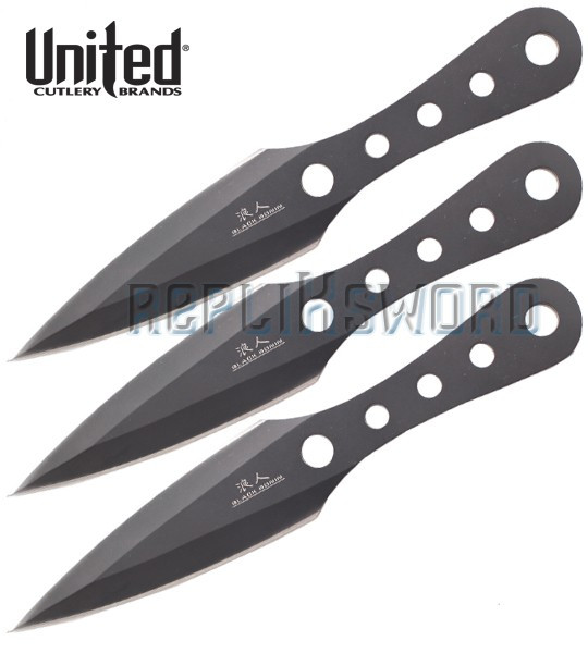 Set de 3 Couteaux de Lancer Kunai avec Etui de Europ Arm dans Coute