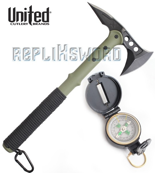 Hache et Boussole Tomahawk - Hachette M48 - UC2836 Hache et Boussole Tomahawk - Hachette M48 - UC2836
