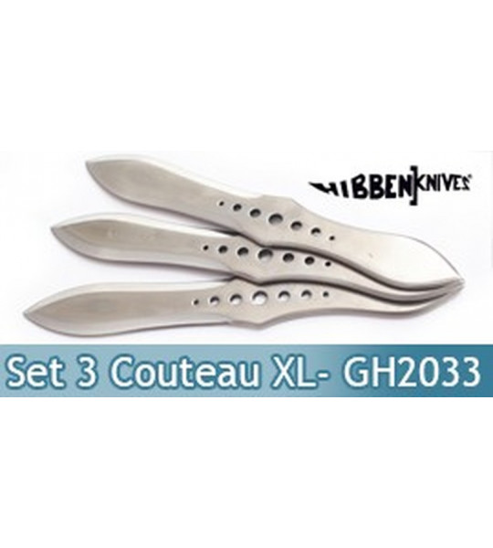 Set 3 Couteaux de Lancer XL - Gil Hibben - GH2033