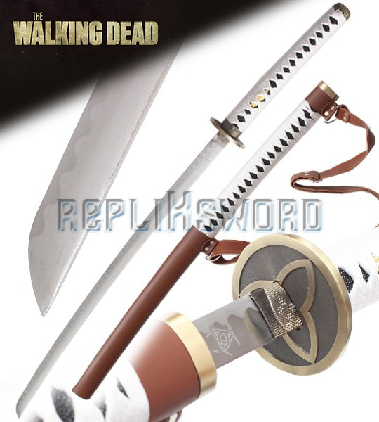 Grande épée médaille kill zombies Collier pendentif Michonne The Walking Dead 
