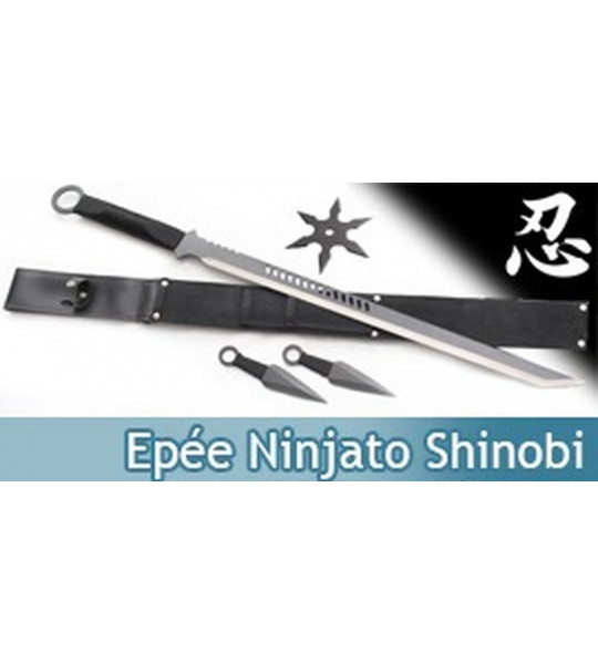 Epée Ninjato Shinobi - 2 Kunais + 1 Shuriken