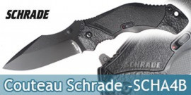 Couteau Schrade SCHA4B - Black Edition