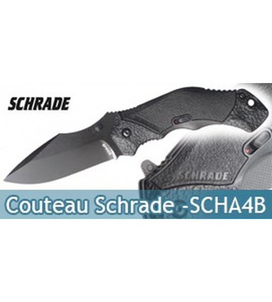 Couteau Schrade SCHA4B - Black Edition