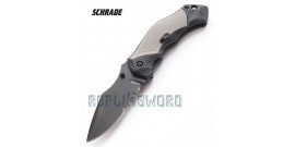 Couteau Schrade SCHA4BGS Dentelé - Grey Edition