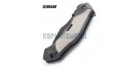 Couteau Schrade SCHA4BGS Dentelé - Grey Edition