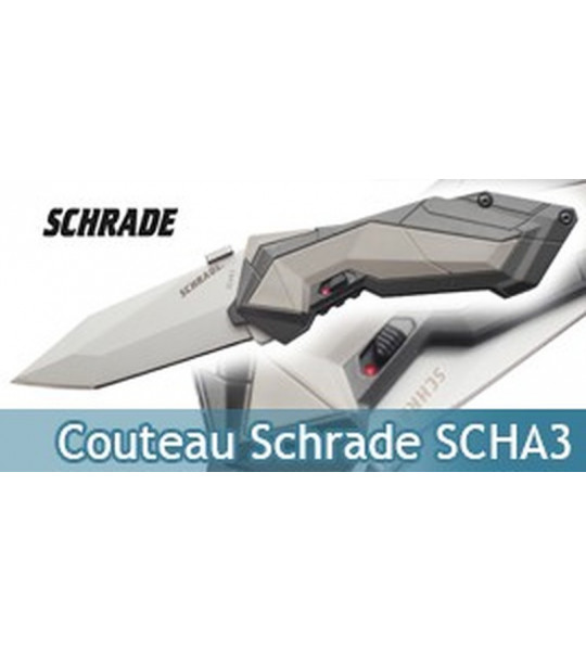 Couteau Schrade Grey SCHA3 - Grey Edition