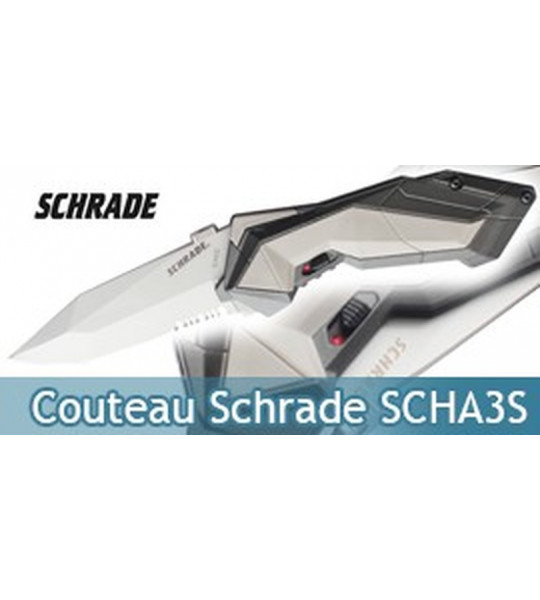 Couteau Schrade Grey SCHA3S - Dentelé Grey Edition