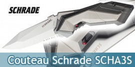 Couteau Schrade Grey SCHA3S - Dentelé Grey Edition