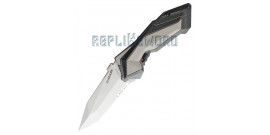 Couteau Schrade Grey SCHA3S - Dentelé Grey Edition