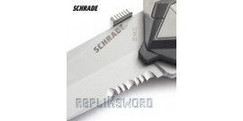 Couteau Schrade Grey SCHA3S - Dentelé Grey Edition