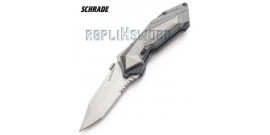 Couteau Schrade Grey SCHA3S - Dentelé Grey Edition