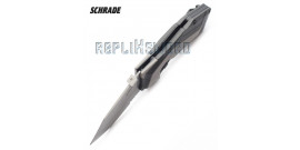 Couteau Schrade Grey SCHA3S - Dentelé Grey Edition