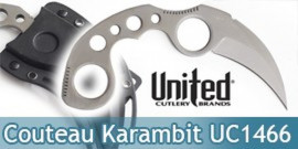 Undercover Couteau Karambit Silver United Cutlery UC1466