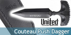 Couteau Tactique Honshu Push Dagger Large Black