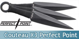 Set 3 Kunais Black - Perfect Point Couteau RC-086-3