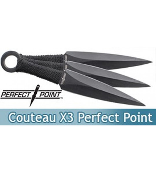 Set 3 Kunais Black - Perfect Point Couteau RC-086-3
