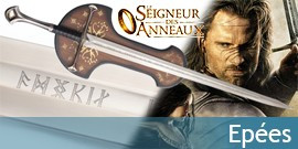 Epées Seigneur des Anneaux, Epées United Cutlery, Epée Anduril Aragorn - Repliksword