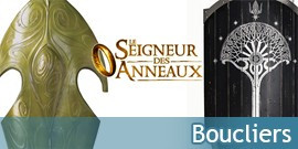 Boucliers Seigneur des Anneaux United Cutlery, Boucliers du Gondor, Bouclier des Elfes - Repliksword