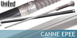 Canne Epée Forgée de United Cutlery, Canne Epée Tranchante - Repliksword