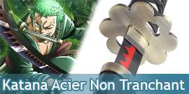 One Piece Katana Acier Non Tranchant - Repliksword