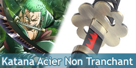 One Piece Katana Acier Non Tranchant