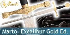 Marto Epées Excalibur, Epée du Roi Arthur, Epée de la Dame du Lac, Epée dans le Rocher - Repliksword